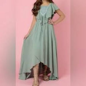 Joyfolie‎ Mint Green Ruffled Kids Dress